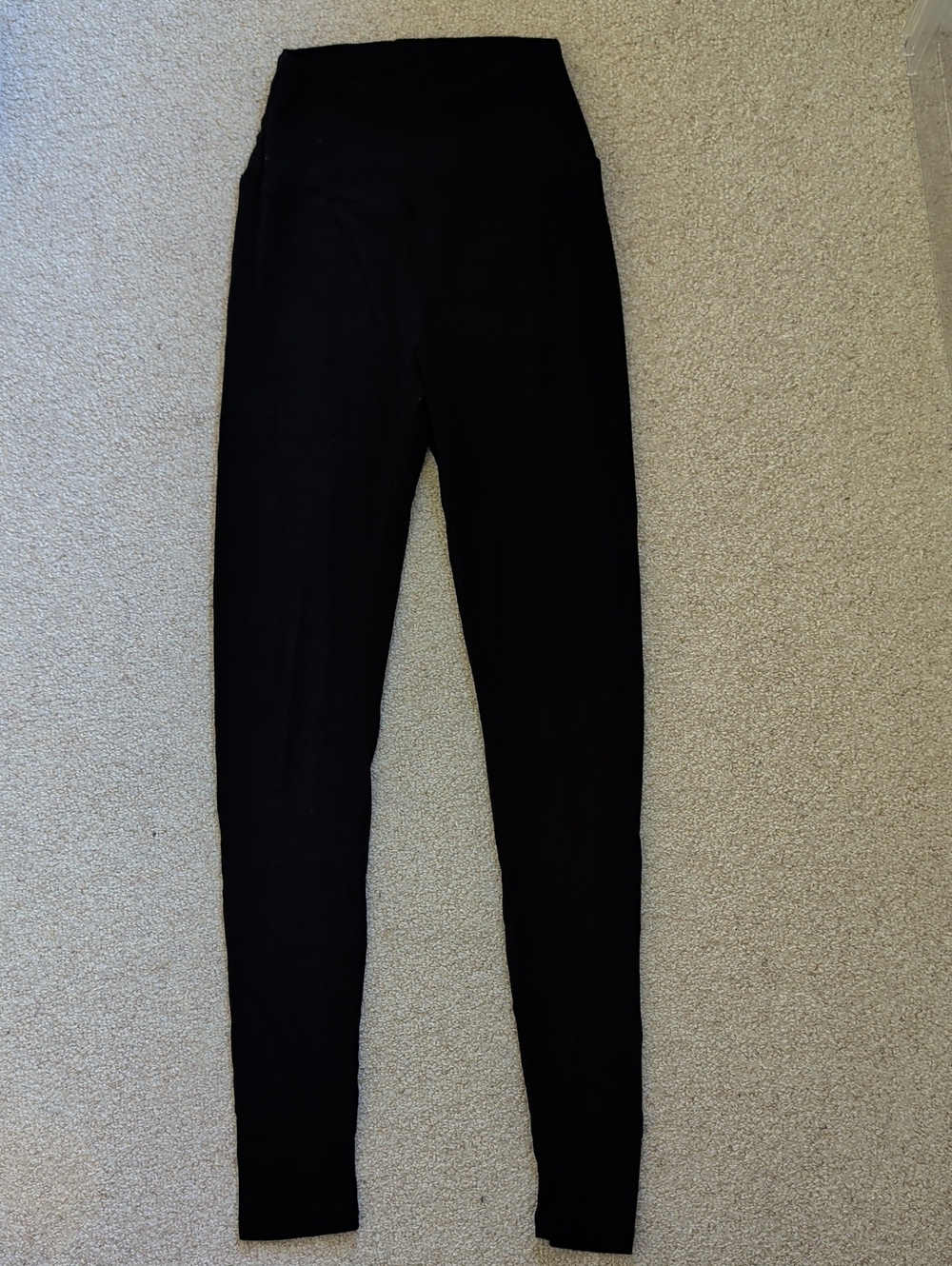 Year Of Ours Black Sleep Ribbed Leggings Small
